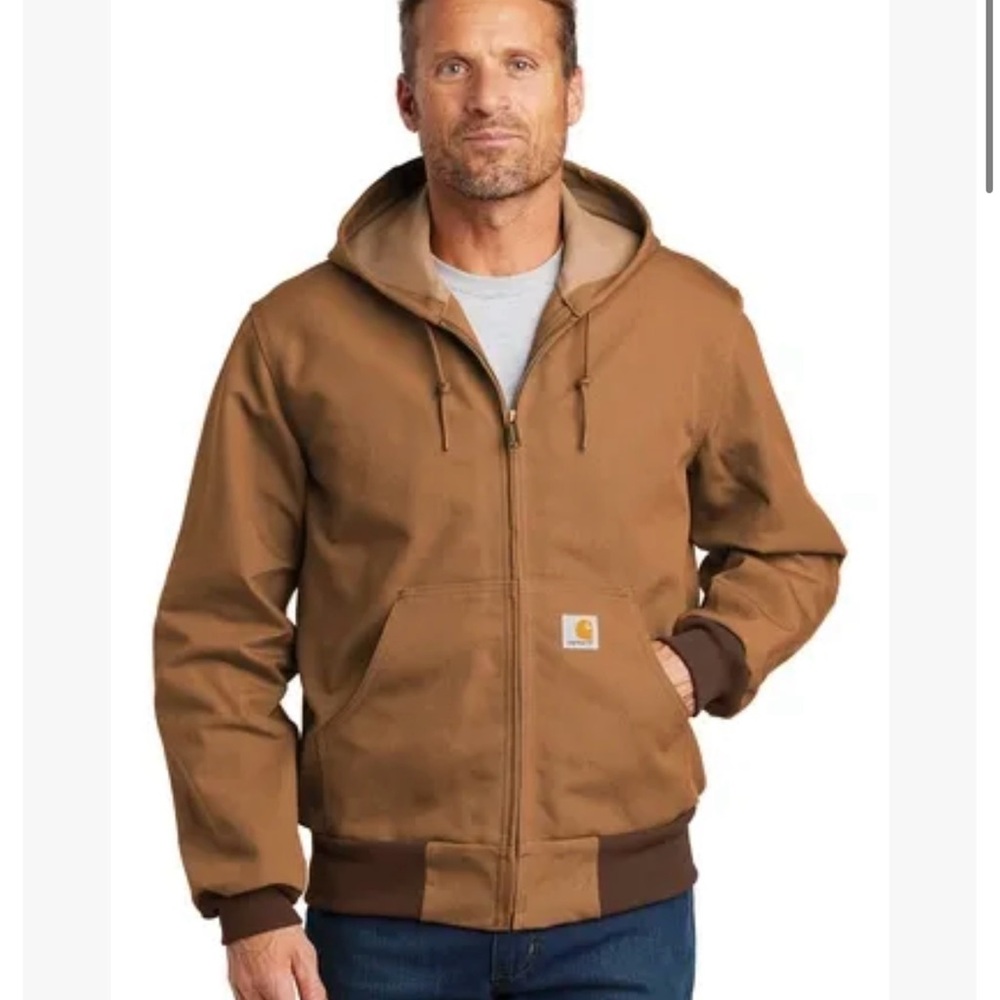 Carhartt Men's Brown Hooded Jacket